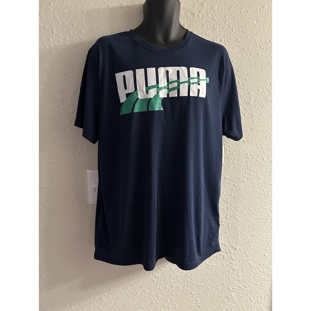 New Xl Puma Navy Sports Shirt #269 *10